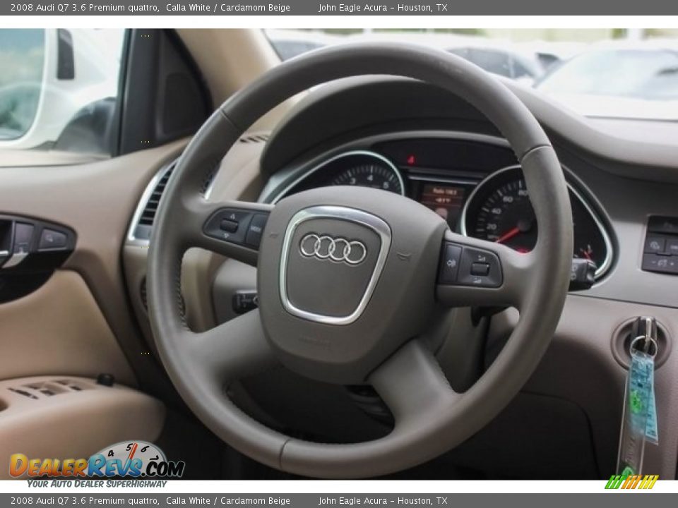 2008 Audi Q7 3.6 Premium quattro Calla White / Cardamom Beige Photo #31
