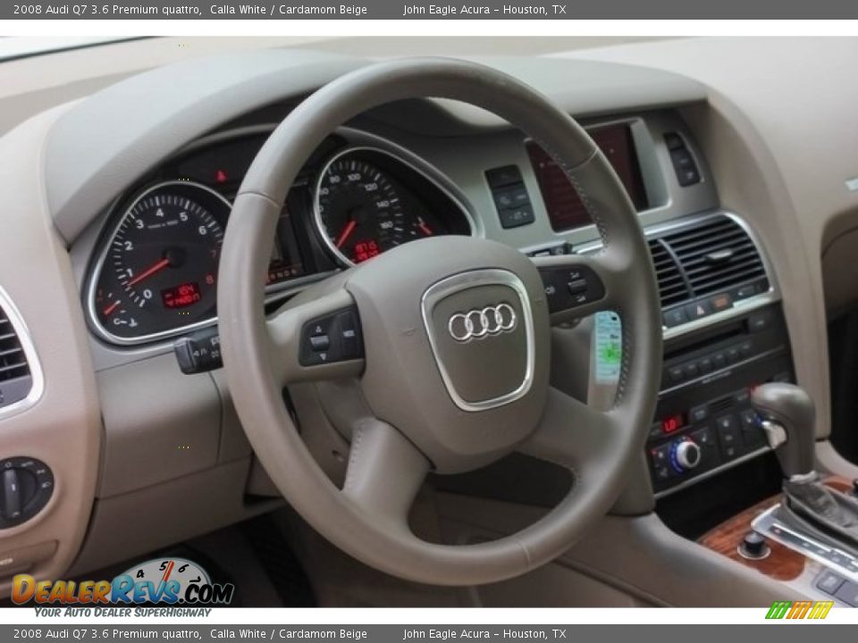 2008 Audi Q7 3.6 Premium quattro Calla White / Cardamom Beige Photo #35