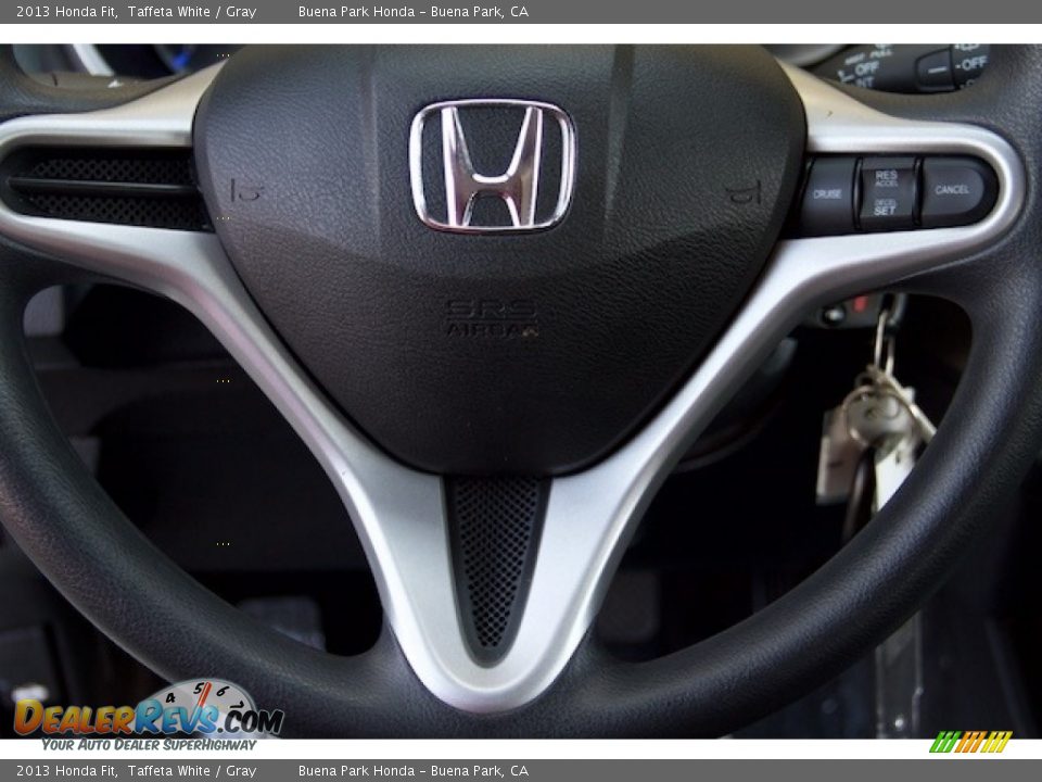2013 Honda Fit Taffeta White / Gray Photo #11