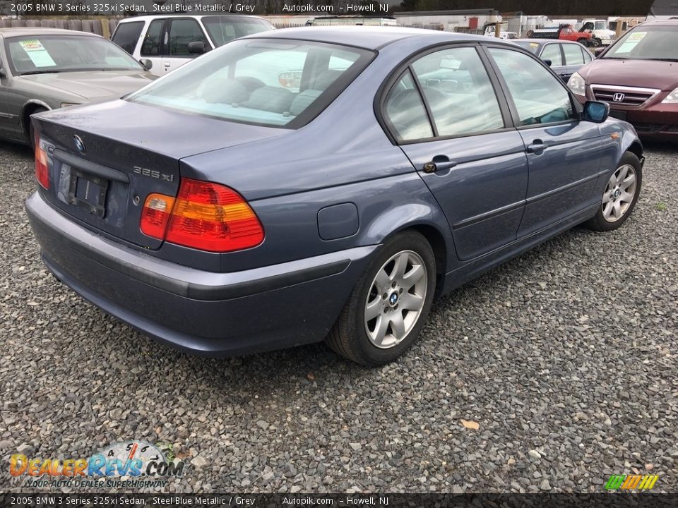 2005 BMW 3 Series 325xi Sedan Steel Blue Metallic / Grey Photo #5