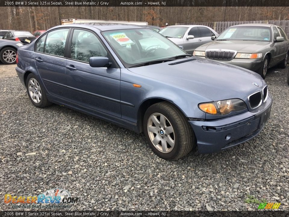 2005 BMW 3 Series 325xi Sedan Steel Blue Metallic / Grey Photo #6