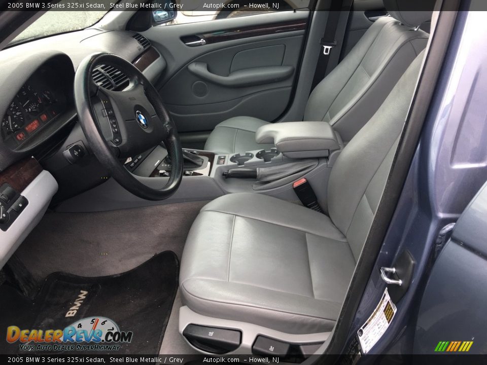 2005 BMW 3 Series 325xi Sedan Steel Blue Metallic / Grey Photo #12