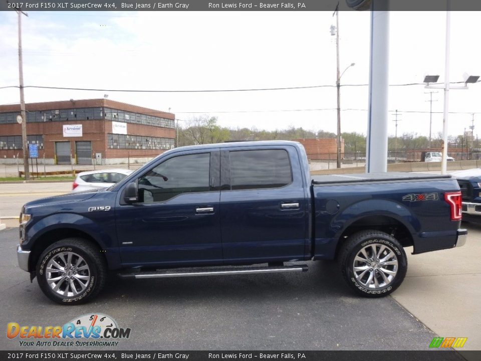 2017 Ford F150 XLT SuperCrew 4x4 Blue Jeans / Earth Gray Photo #5