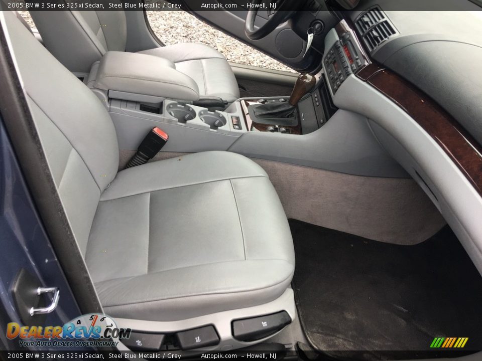 2005 BMW 3 Series 325xi Sedan Steel Blue Metallic / Grey Photo #14