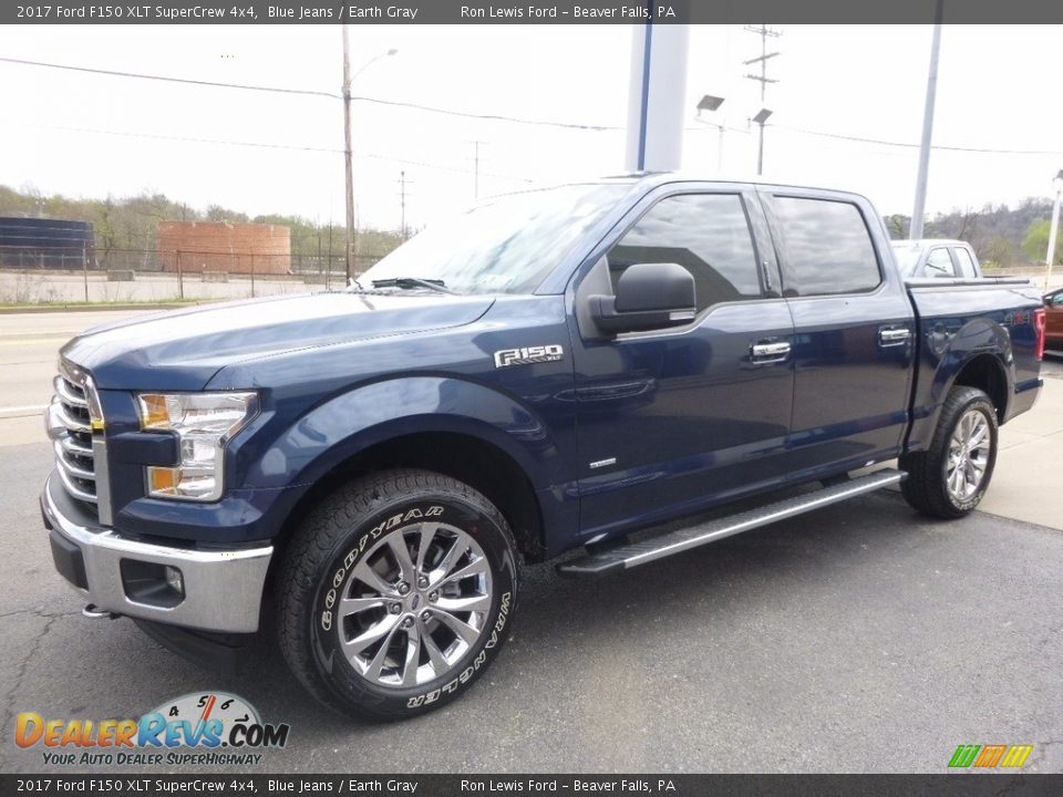 2017 Ford F150 XLT SuperCrew 4x4 Blue Jeans / Earth Gray Photo #6