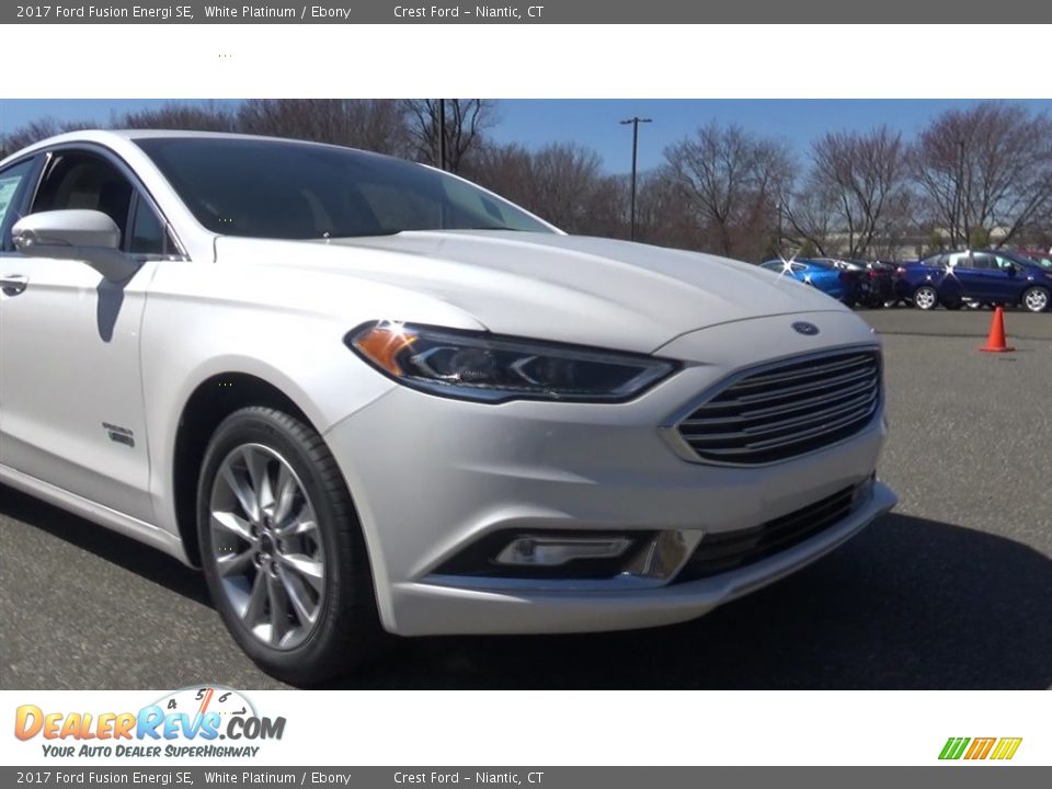 2017 Ford Fusion Energi SE White Platinum / Ebony Photo #27