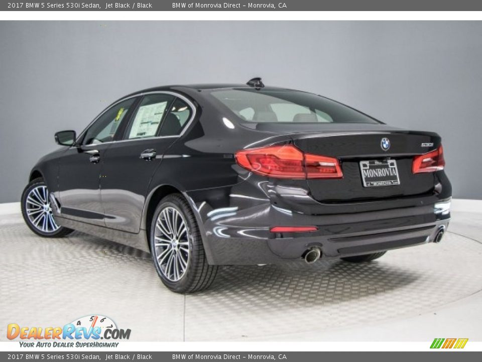2017 BMW 5 Series 530i Sedan Jet Black / Black Photo #3