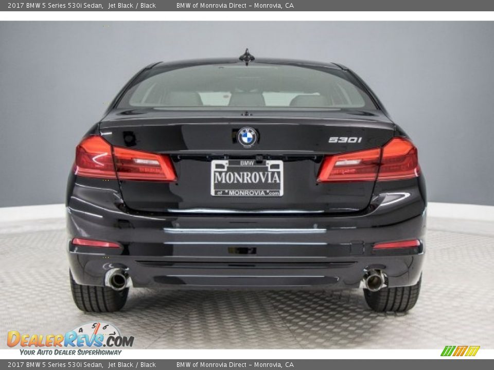 2017 BMW 5 Series 530i Sedan Jet Black / Black Photo #4