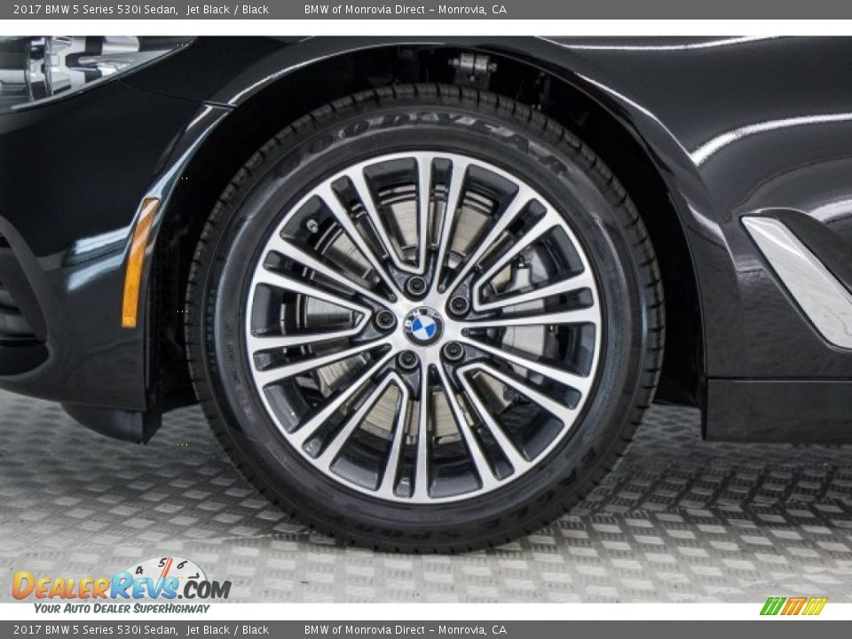 2017 BMW 5 Series 530i Sedan Jet Black / Black Photo #8