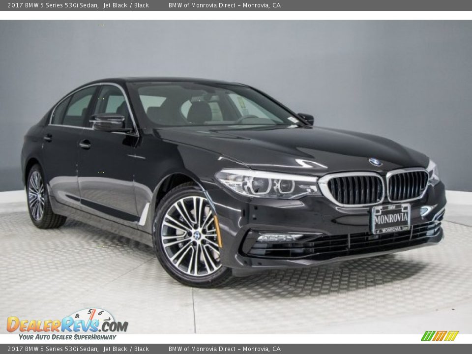 2017 BMW 5 Series 530i Sedan Jet Black / Black Photo #12