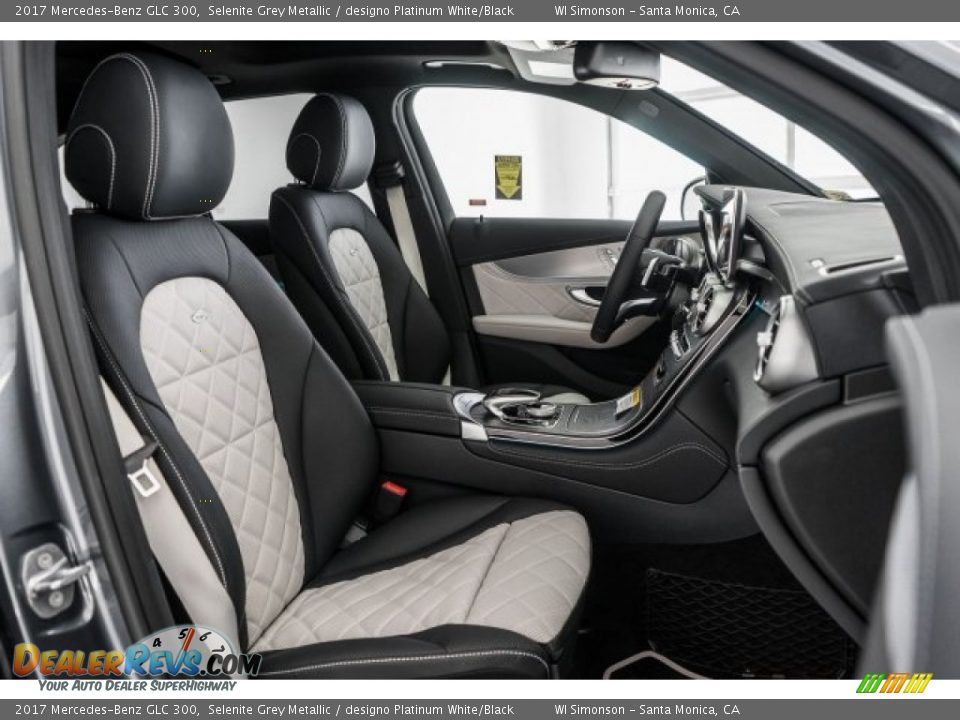 designo Platinum White/Black Interior - 2017 Mercedes-Benz GLC 300 Photo #2