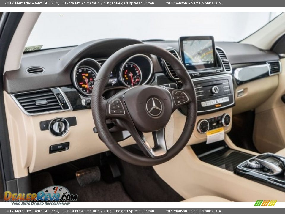 2017 Mercedes-Benz GLE 350 Dakota Brown Metallic / Ginger Beige/Espresso Brown Photo #5