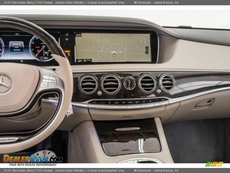 2015 Mercedes-Benz S 550 Sedan Iridium Silver Metallic / Crystal Grey/Seashell Grey Photo #5