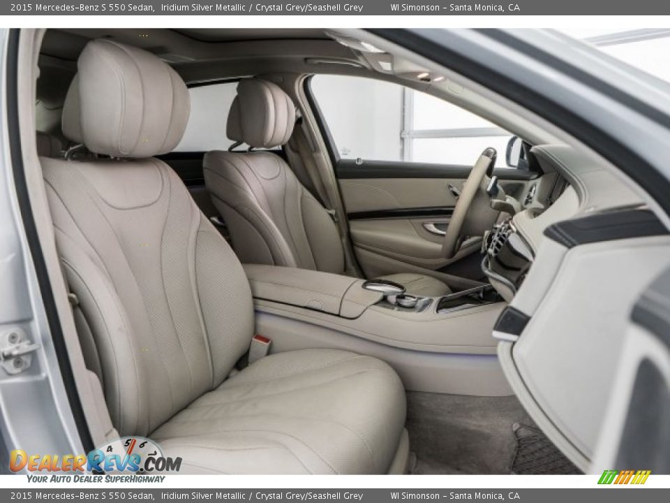 2015 Mercedes-Benz S 550 Sedan Iridium Silver Metallic / Crystal Grey/Seashell Grey Photo #6