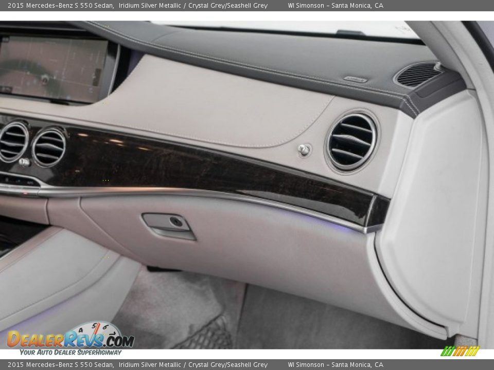 2015 Mercedes-Benz S 550 Sedan Iridium Silver Metallic / Crystal Grey/Seashell Grey Photo #23