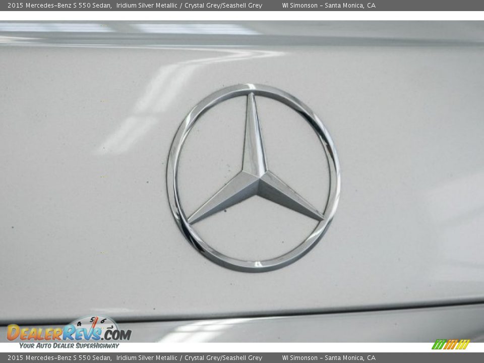 2015 Mercedes-Benz S 550 Sedan Iridium Silver Metallic / Crystal Grey/Seashell Grey Photo #29