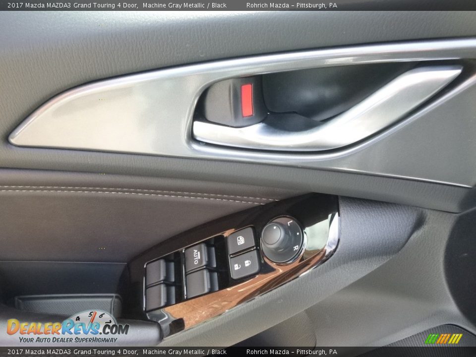 2017 Mazda MAZDA3 Grand Touring 4 Door Machine Gray Metallic / Black Photo #9