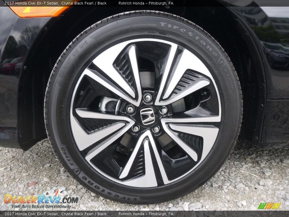 2017 Honda Civic EX-T Sedan Crystal Black Pearl / Black Photo #5