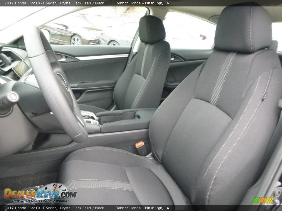 2017 Honda Civic EX-T Sedan Crystal Black Pearl / Black Photo #6