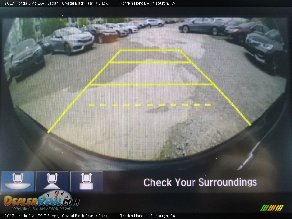 2017 Honda Civic EX-T Sedan Crystal Black Pearl / Black Photo #13
