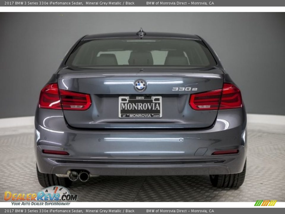 2017 BMW 3 Series 330e iPerfomance Sedan Mineral Grey Metallic / Black Photo #4