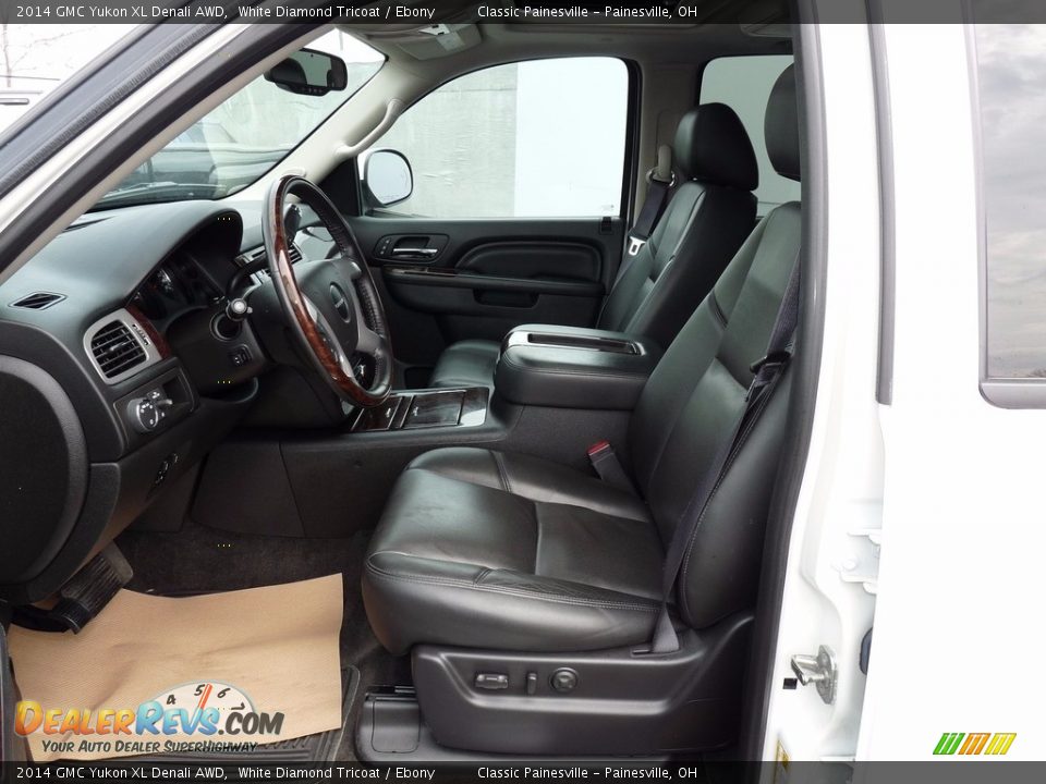 2014 GMC Yukon XL Denali AWD White Diamond Tricoat / Ebony Photo #7