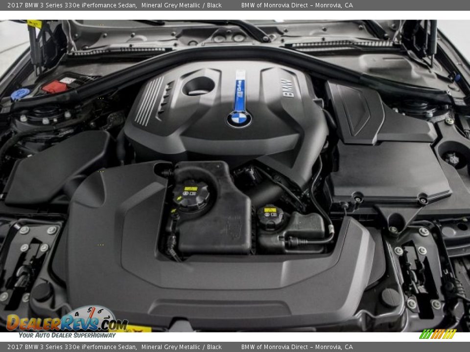 2017 BMW 3 Series 330e iPerfomance Sedan Mineral Grey Metallic / Black Photo #8