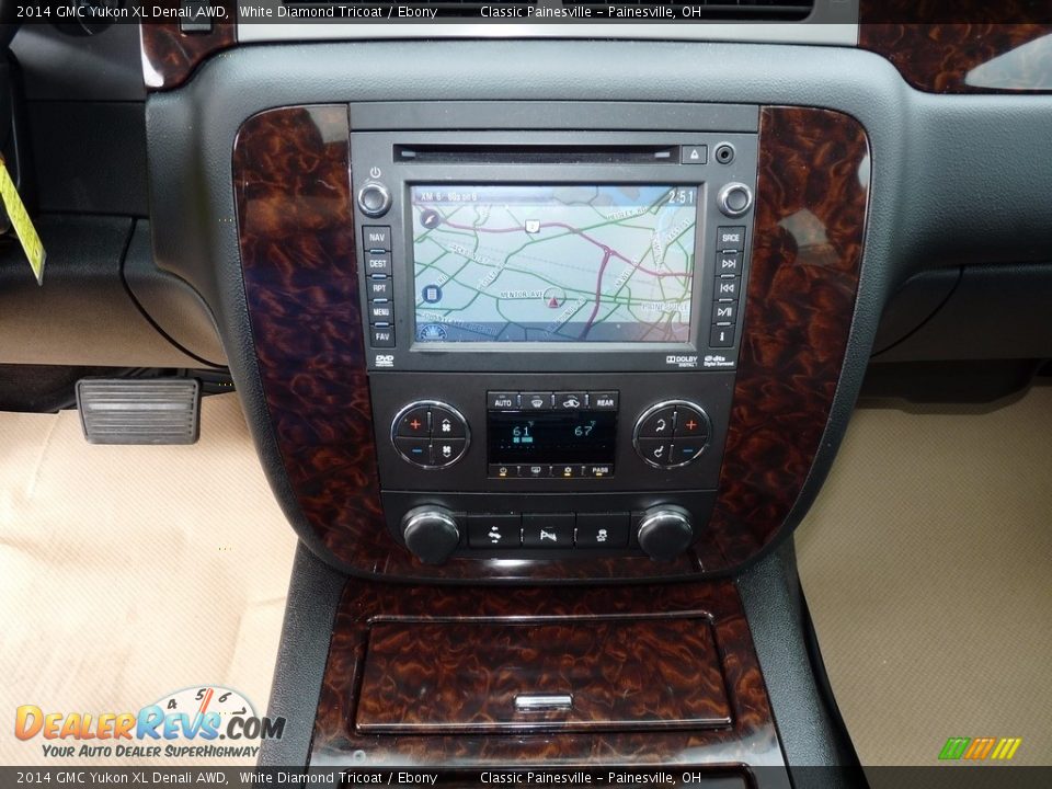 2014 GMC Yukon XL Denali AWD White Diamond Tricoat / Ebony Photo #14