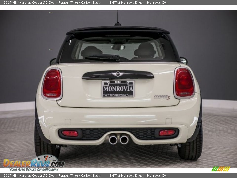 2017 Mini Hardtop Cooper S 2 Door Pepper White / Carbon Black Photo #4