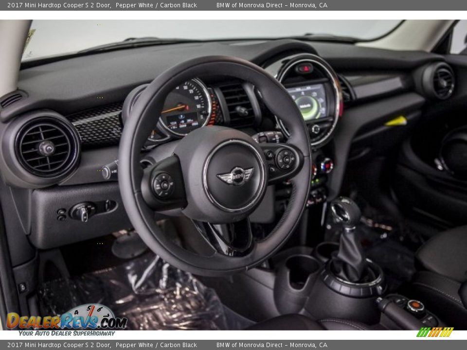 2017 Mini Hardtop Cooper S 2 Door Pepper White / Carbon Black Photo #6