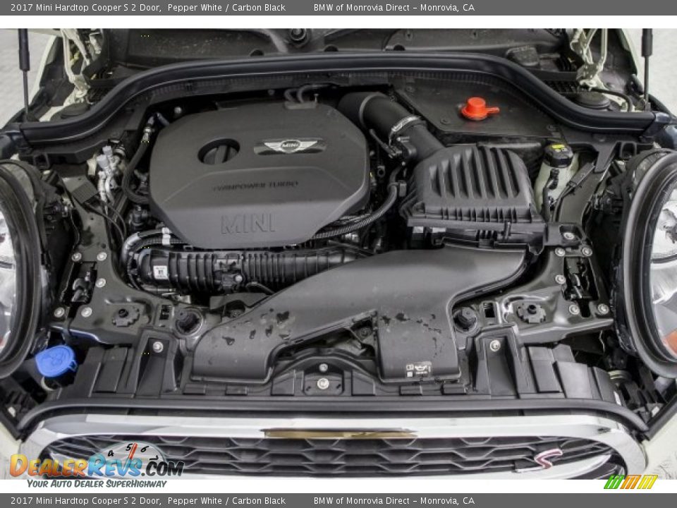 2017 Mini Hardtop Cooper S 2 Door Pepper White / Carbon Black Photo #8
