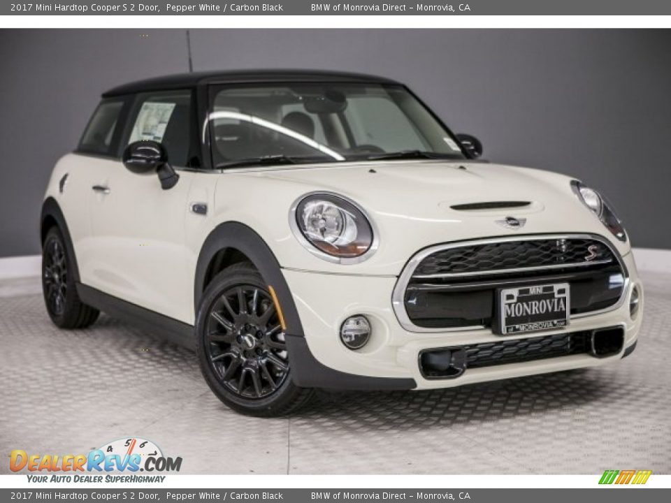 2017 Mini Hardtop Cooper S 2 Door Pepper White / Carbon Black Photo #12