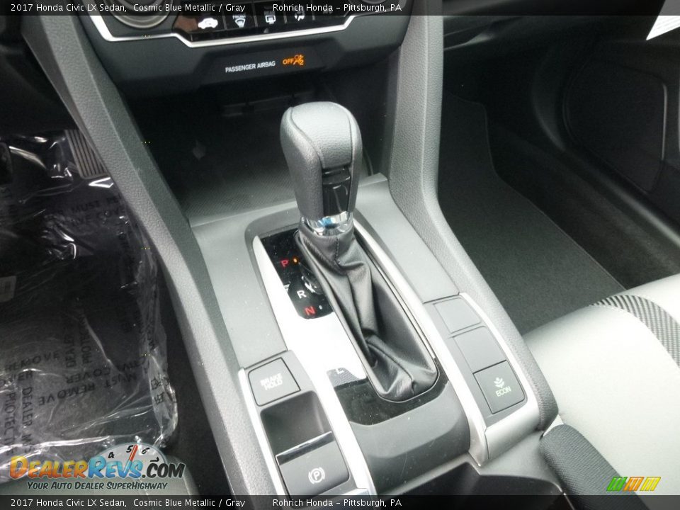 2017 Honda Civic LX Sedan Cosmic Blue Metallic / Gray Photo #14