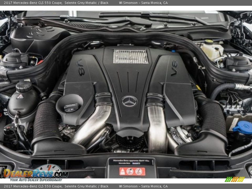 2017 Mercedes-Benz CLS 550 Coupe Selenite Grey Metallic / Black Photo #9