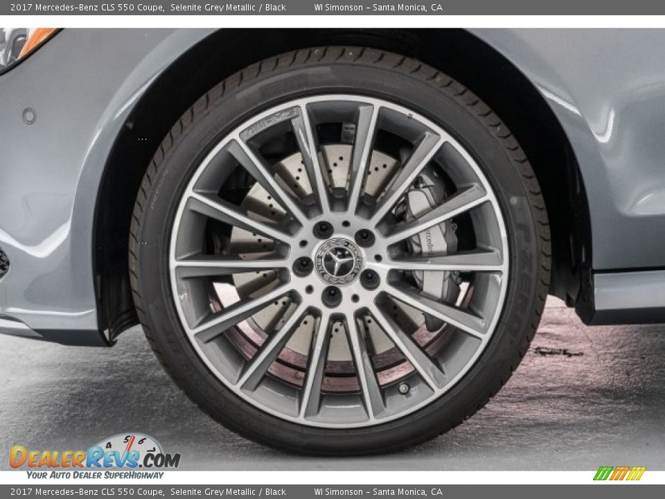 2017 Mercedes-Benz CLS 550 Coupe Selenite Grey Metallic / Black Photo #10