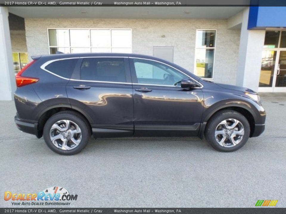2017 Honda CR-V EX-L AWD Gunmetal Metallic / Gray Photo #2