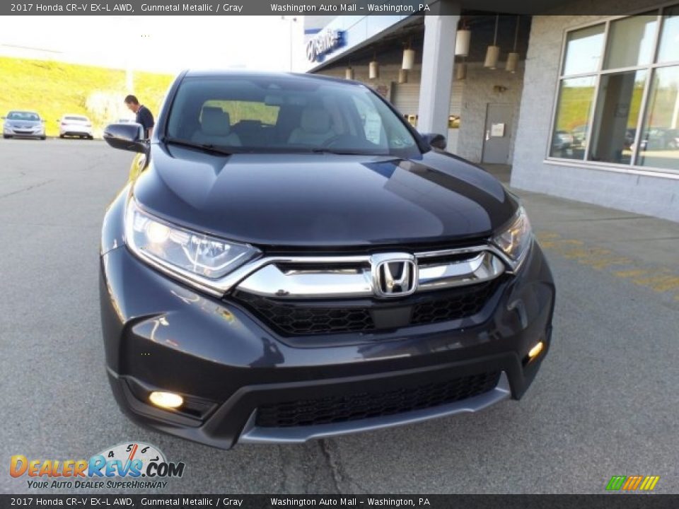 2017 Honda CR-V EX-L AWD Gunmetal Metallic / Gray Photo #4