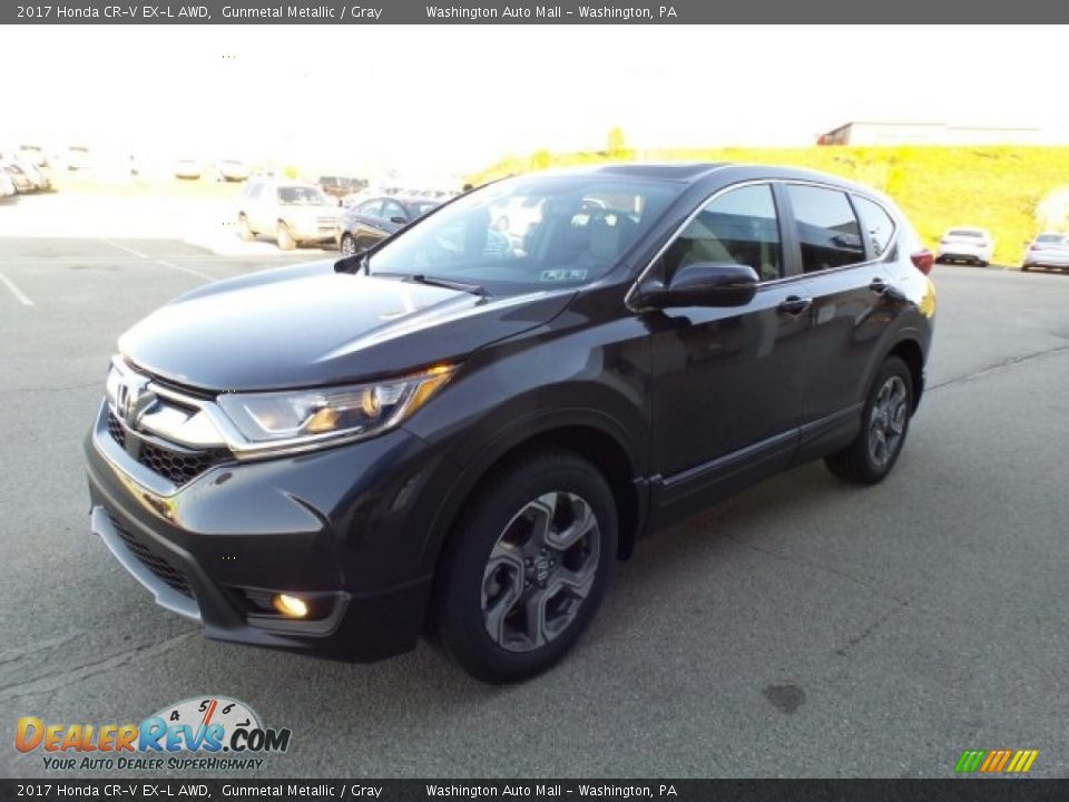 2017 Honda CR-V EX-L AWD Gunmetal Metallic / Gray Photo #5
