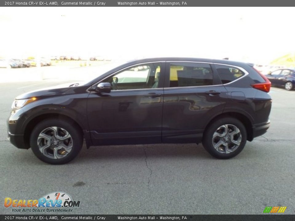 2017 Honda CR-V EX-L AWD Gunmetal Metallic / Gray Photo #6