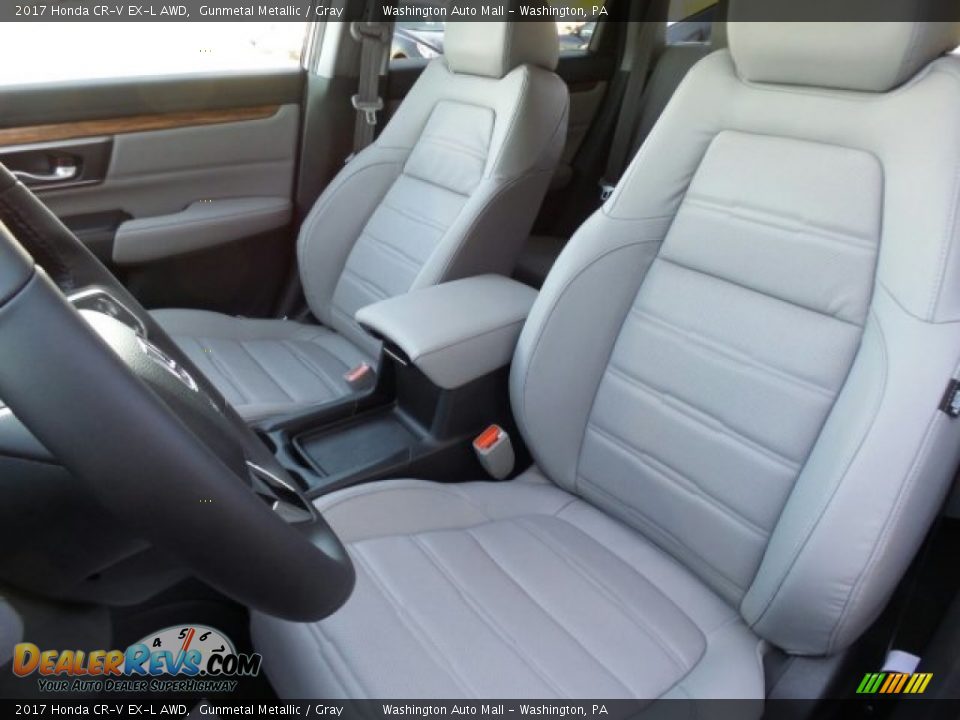 2017 Honda CR-V EX-L AWD Gunmetal Metallic / Gray Photo #10