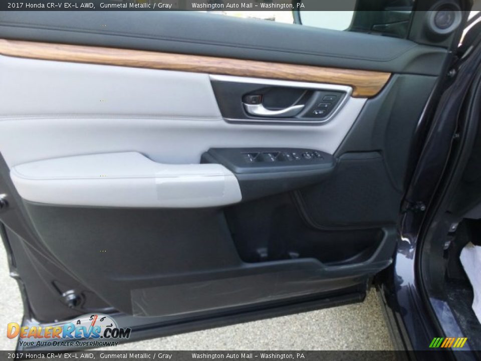 2017 Honda CR-V EX-L AWD Gunmetal Metallic / Gray Photo #13