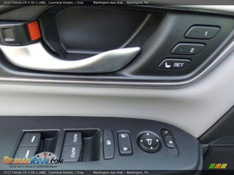 2017 Honda CR-V EX-L AWD Gunmetal Metallic / Gray Photo #14