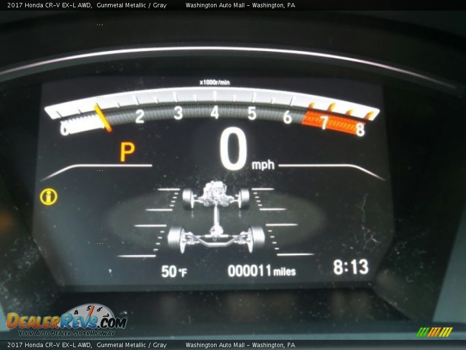 2017 Honda CR-V EX-L AWD Gunmetal Metallic / Gray Photo #19
