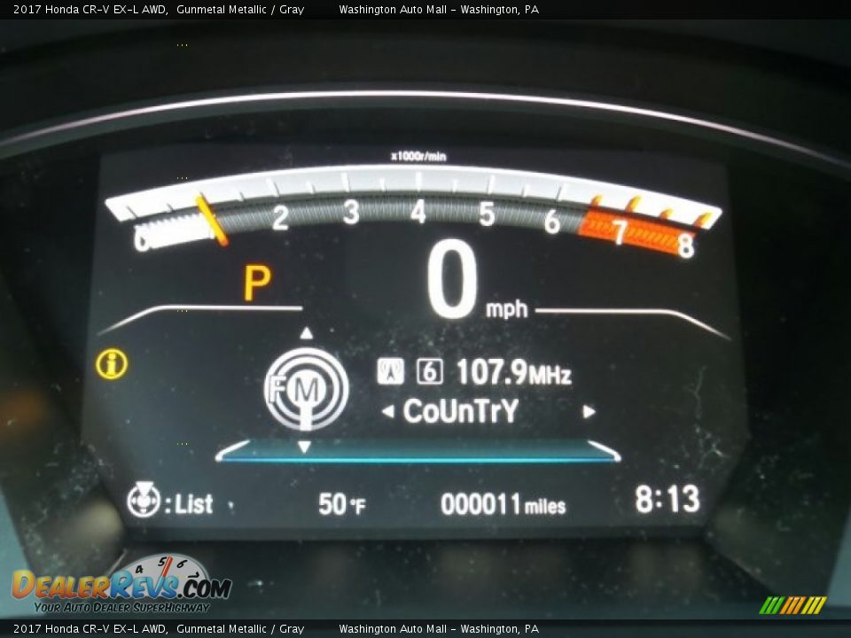 2017 Honda CR-V EX-L AWD Gunmetal Metallic / Gray Photo #20