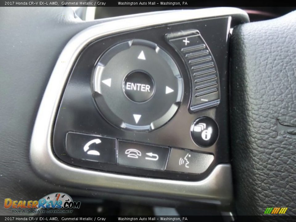 2017 Honda CR-V EX-L AWD Gunmetal Metallic / Gray Photo #21