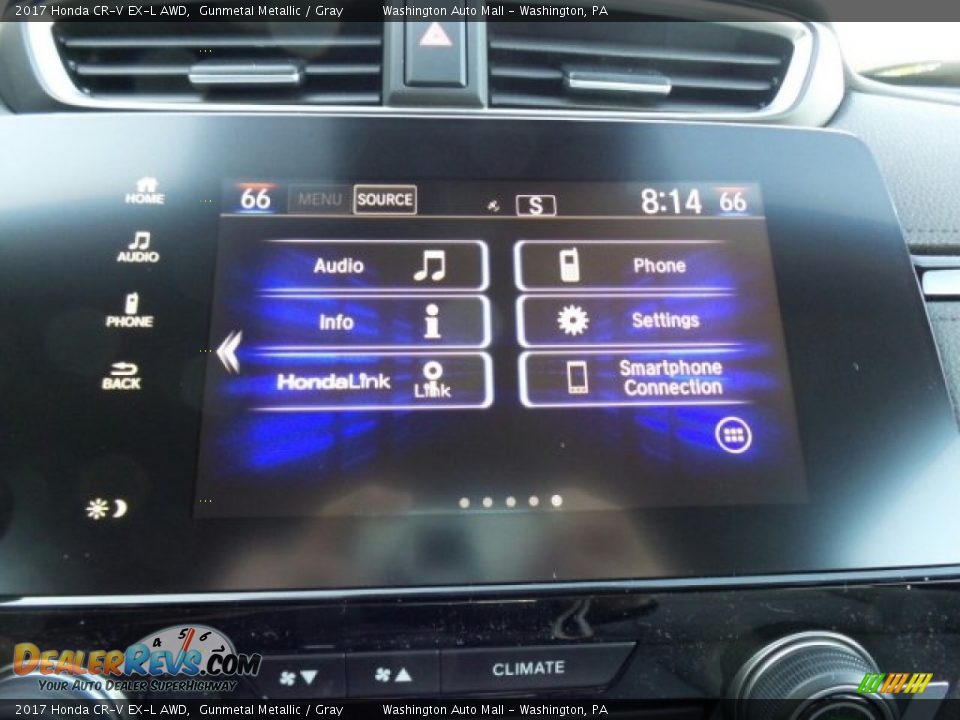 2017 Honda CR-V EX-L AWD Gunmetal Metallic / Gray Photo #26