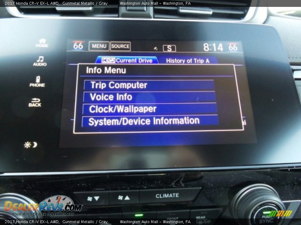 2017 Honda CR-V EX-L AWD Gunmetal Metallic / Gray Photo #27