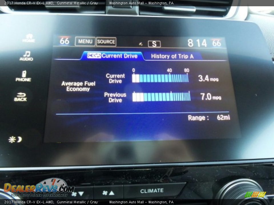 2017 Honda CR-V EX-L AWD Gunmetal Metallic / Gray Photo #28