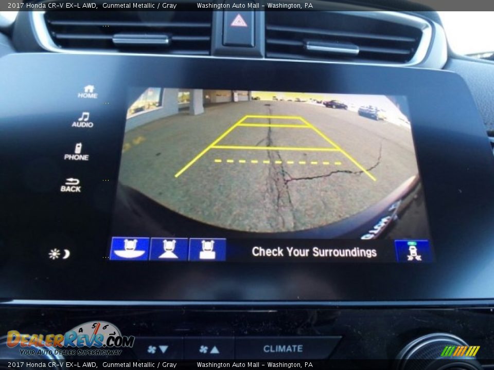 2017 Honda CR-V EX-L AWD Gunmetal Metallic / Gray Photo #32