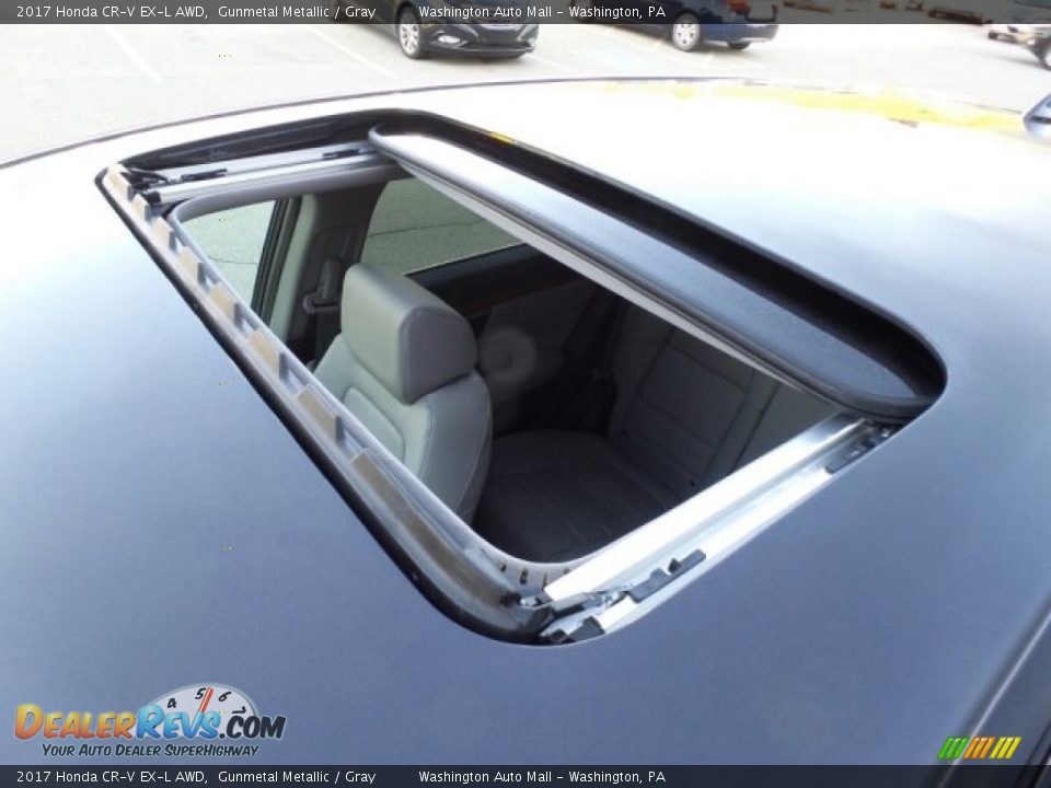 2017 Honda CR-V EX-L AWD Gunmetal Metallic / Gray Photo #35